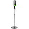 Alpine Industries Automatic Hands-Free Liquid/Gel Hand Sanitizer/Soap Dispenser with Floor Stand, 1200 mL, Black ALP430-L-S-BLK - alternate 1